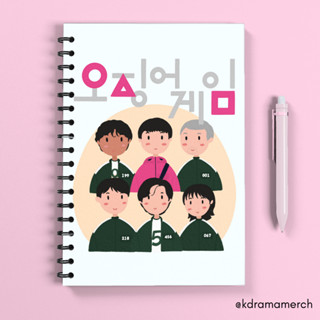 หนังสือบันทึกเกมปลาหมึก แบบเกลียว ละครเกาหลี ขนาด A5 ละครเกาหลี //JOURNAL/JOURNAL SOFT COVER/KOREAN DRAMA/KDRAMA