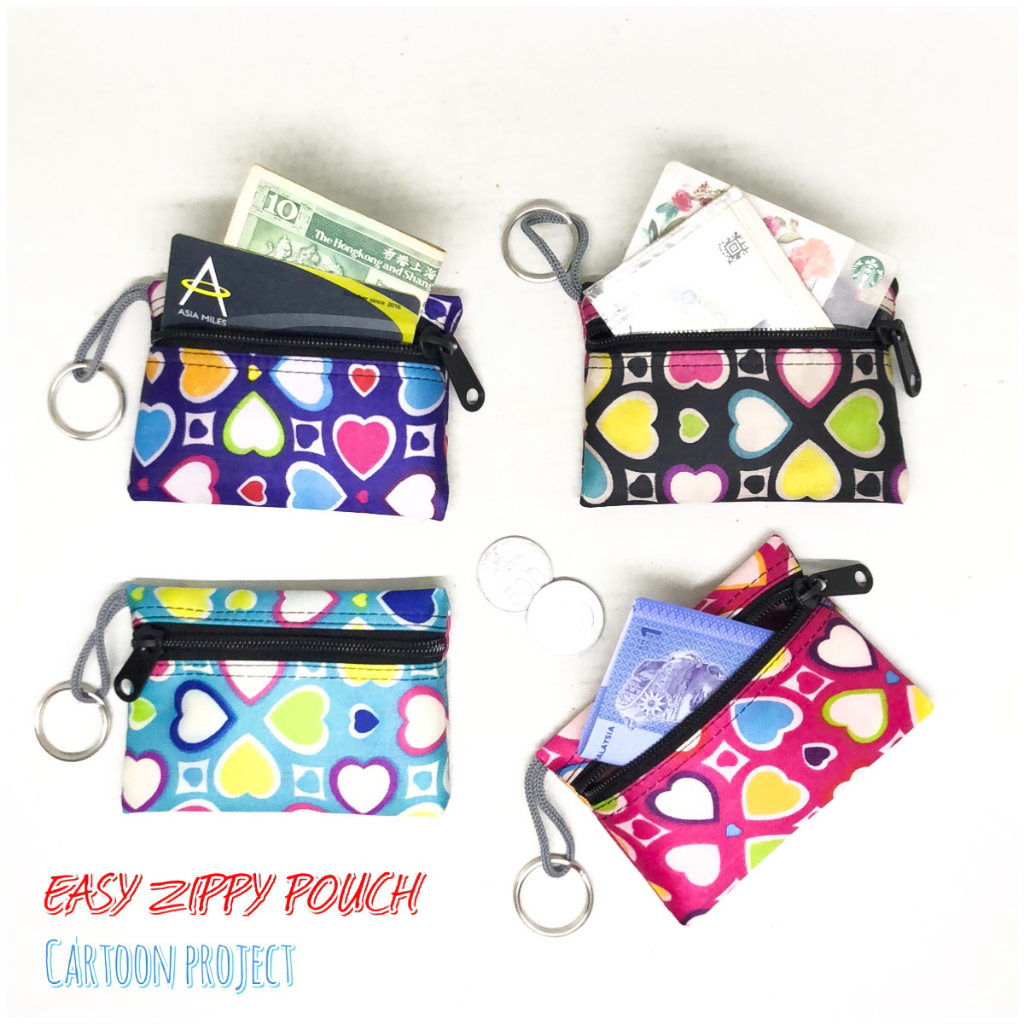 Gantungan Coin Wallet easy zippy pouch การ ์ ตูนพวงกุญแจ Wallet stnk