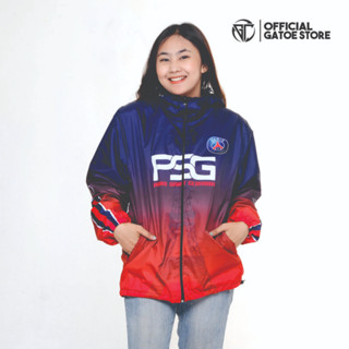 เสื้อแจ็กเก็ตกันลม พิมพ์ลาย CLULB BOLA PARIS ST GERMAINT PSG UNISEX เต็มตัว