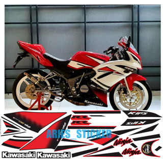 สติกเกอร์ LIS NINJA RR 150 30TH สีแดง