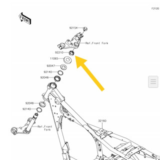 KAWASAKI น็อตคาวาซากิ W175 komstir ของแท้