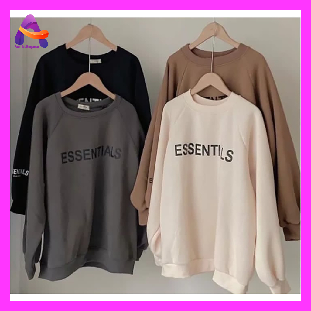 EIDON - ESSENTIALS SWEATER CREW NECK OBLONG