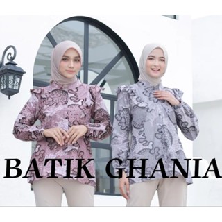 Batik เสื้อเชิ้ตแขนยาว ผ้าบาติก สําหรับผู้หญิง คู่รัก กับ JELLY FISH MOTIF BY BATIK Sogan