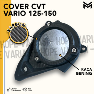 Cover CVT VARIO 125-150 ฝาครอบเครื่องปรับอากาศ แบบอะคริลิคใส PNP ไม่มี KICKSTARTER COVER CVT VARIO 125 VARIO 150 NEW 2018-2022 PNP PLUS ฝาครอบ CVT ทุกรุ่นใหม่