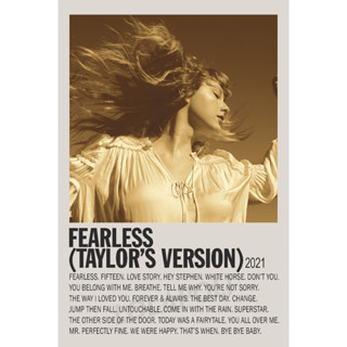 โปสเตอร์อัลบั้ม Fearless (Taylors Version) Taylor Swift