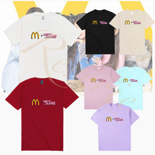 Baju KAOS KAOS เสื้อยืดแฟชั่น ลายโลโก้ MCD X NEWJEANS HAERIN MINJI DANIELLE HANNI HYEIN KPOP