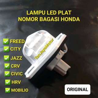 หลอดไฟ LED ติดป้ายทะเบียนรถยนต์ สําหรับ Honda Jazz Mobilio HRV BRV Freed CITY CIVIC