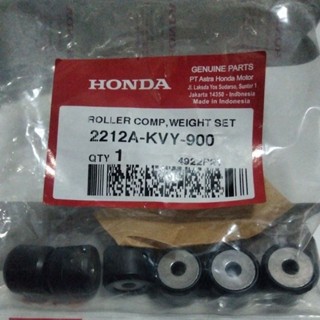 ลูกกลิ้งม้วนคอมพ์ ชุดน้ําหนัก CVT HONDA BEAT สเปซี่คาร์บู KVY STD ออริจินัล AHM LORER