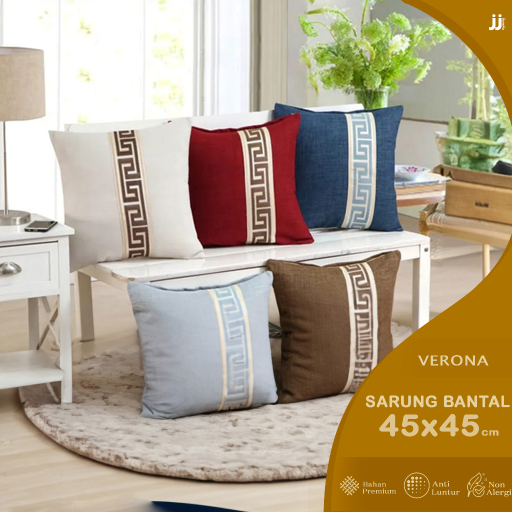 VERONA SERIES PREMIUM PILLOW COVER 45X45 CM PQ