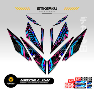 สติกเกอร์ลายทาง SATRIA FU 150 SIMPLE F150 SATRIA F150 2016-2022 STICKER STRIPING SATRIA FU R150 STOCK DECALS RIDER FI R150 SATRIA EDITION Stickerkudecall 14th MOTIF