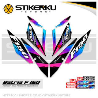 สติกเกอร์หัวฉีด SATRIA FU 150 SIMPLE F150 SATRIA F150 2016-2022 STICKER STRIPING SATRIA FU BELANG R150 STOCK DECALS RIDER FI R150 SATRIA EDITION Stickerkustore 3rd MOTIF