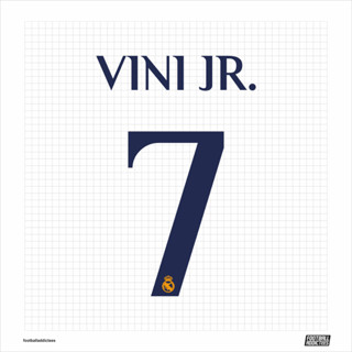 ชุดตัวเลข NNS VINI JR. 7th REAL MADRID