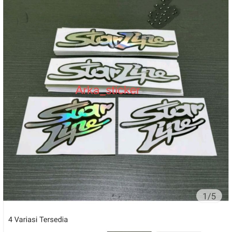 สติ๊กเกอร์ตัดแถบ STARLINE