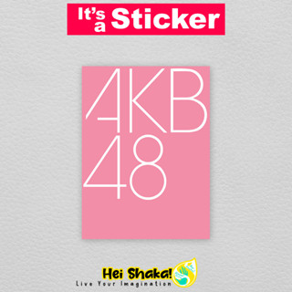 สติกเกอร์ไวนิล กันน้ํา ลายวงดนตรี Akb48