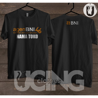 เสื้อยืด พิมพ์ลาย DB Shop Name Bni 46-agent สําหรับผู้ชาย