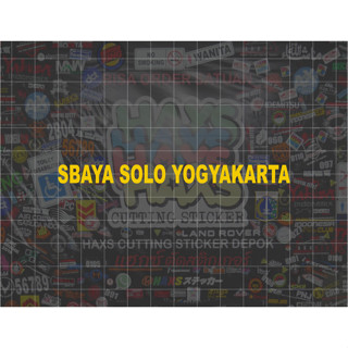 สติกเกอร์ตัด Sbaya solo Yogya ขนาด 10 ซม. สําหรับรถจักรยานยนต์ รถยนต์