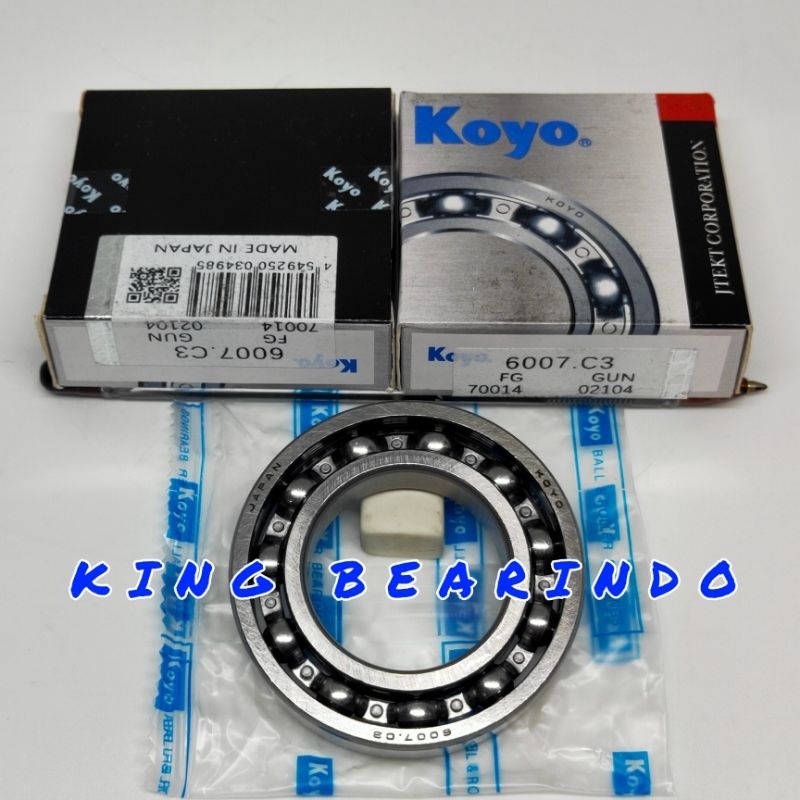 BEARING 6007 C3 KY 6007 KY 6007C3 KY พร้อมฝาครอบด้านบน UK35X62X14MM