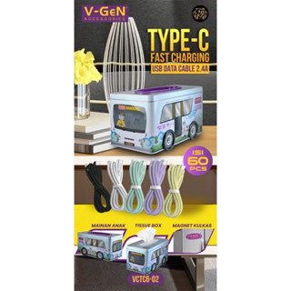 สายข้อมูล VGEN TYPE C JAMBI ชาร์จเร็ว 2.4a สายชาร์จ USB 1 เมตร