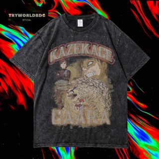 เสื้อยืด พิมพ์ลาย Tryworldbdg OFFICIAL "GAARA" | เสื้อเชิ้ต ซักได้ | หินล้าง | เสื้อยืด ขนาดใหญ่ | เสื้อยืด ลาย Gaara KAZEKAGE ซักล้างได้