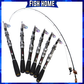 Sougayilang joran Pancing Pancing Laut Pancing 1.8 / 3.3m Pancing Serat Karbon EVA Retractable Portable Fishing Rod Pegangan Kasar Cocok Nntuk Memancing Air Asin Dan Air Tawar