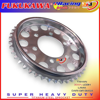 เฟืองหลัง CBR 150R ใหม่ Led 6 รู ขนาด 428 42T ถึง 47T ยี่ห้อ Fukukawa Racing