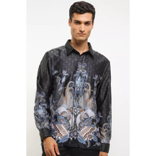 Krisna Batik Avel เสื้อเชิ้ต แขนยาว ผ้าฝ้าย ผ้าไหม