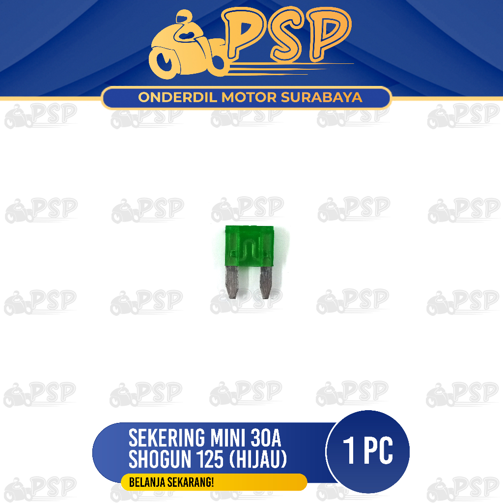 HIJAU Shogun 125 Mini 30A ฟิวส์เขียว (ราคาต่อ 1 ชิ้น) - DX Micro Fuse Micro Fuse Plug Fuse
