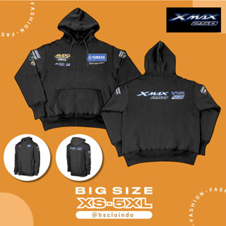 เสื้อแจ็กเก็ตลําลอง มีฮู้ด ผ้าฟลีซ ขนาดใหญ่ ลาย YAMAHA XMAX MAXI Yamalube Blu Cru สําหรับผู้ชาย และผู้หญิง ไซซ์ XS S M L XL XXL 3XL 4XL 5XL