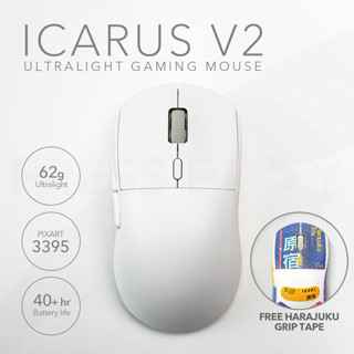 เมาส์เกมมิ่งไร้สาย น้ําหนักเบา สําหรับ Icarus V2