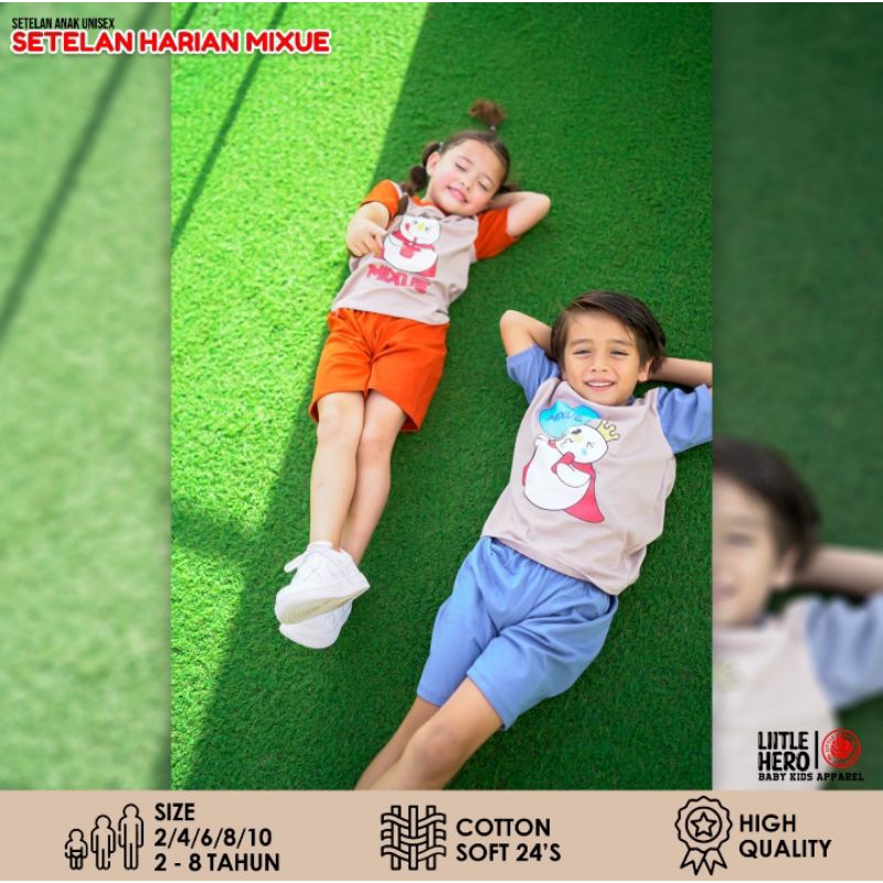 Kids mixue Suit viral one set mixue one set Short Suit
