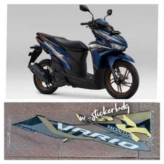 สติกเกอร์ติดตัวถัง สีฟ้าด้าน สําหรับ Honda Vario 125 2022 2023