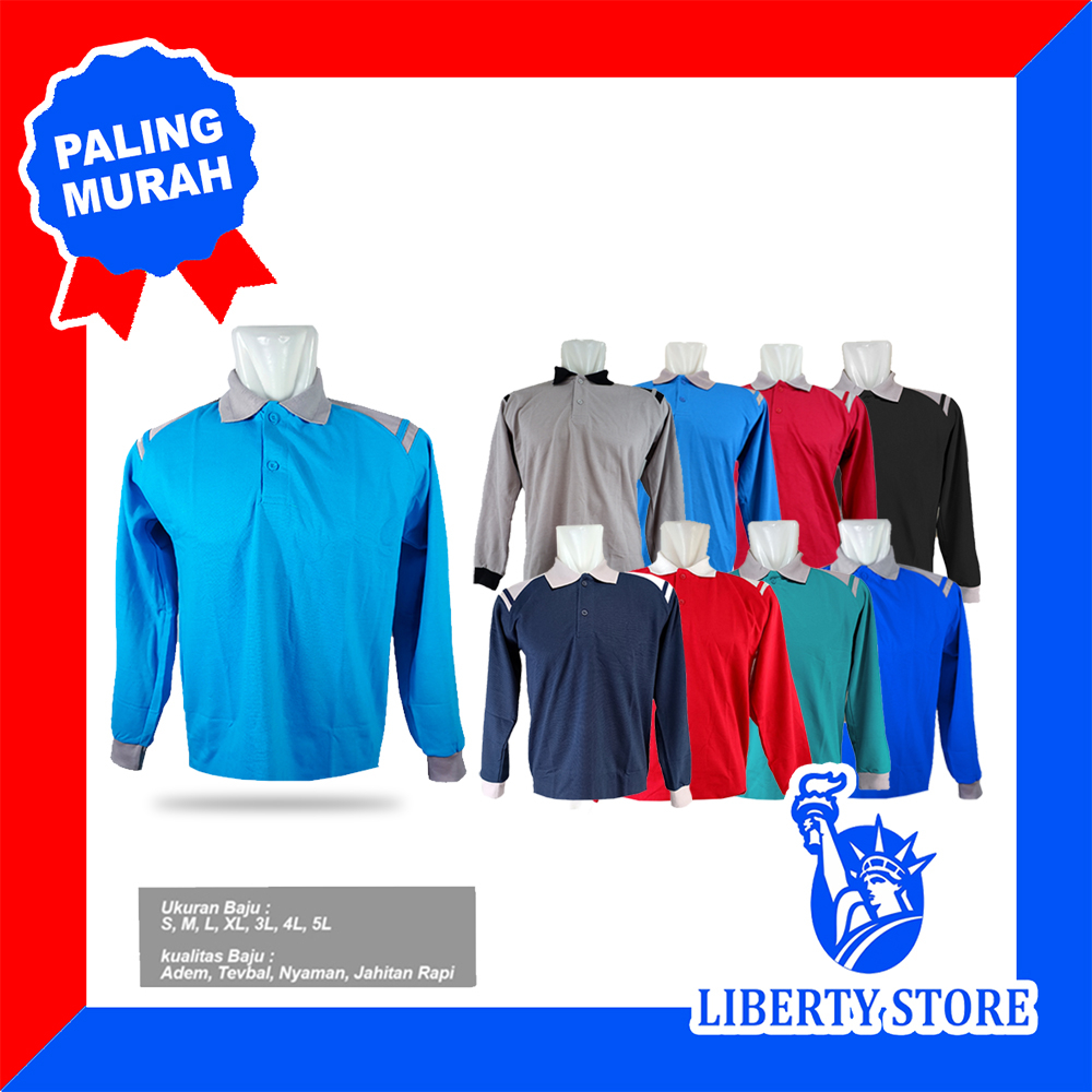 KATUN ADS เสื้อยืดแขนยาวกีฬาคอปก LIBERTY COTTON 14