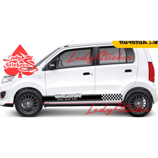 สติกเกอร์ตัดแต่งตัวถังด้านข้าง สําหรับรถยนต์ suzuki karimun wagon r