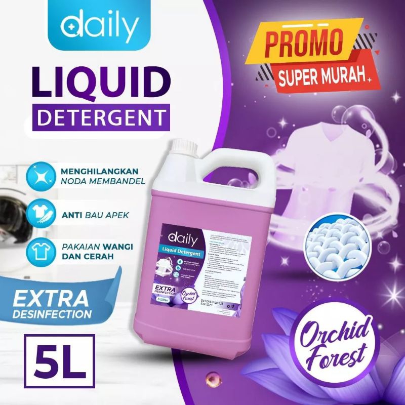 ORCHID FOREST LAUNDRY LIQUID DETERGENT KEMENS + DISINFECTANT DAILY LIQUID DETERGENT ANTI BACTERIAL A