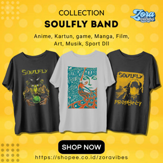 เสื้อยืด พิมพ์ลาย Soulfly BAND