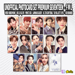 Replika ชุดโฟโต้การ์ดจําลอง แบบไม่เป็นทางการ พรีเมี่ยม SEVENTEEN FML พิมพ์เคลือบเงา 2 ด้าน กันน้ํา