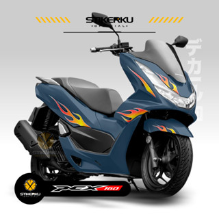 สติกเกอร์ สีนู้ด สําหรับ Honda PCX160 STRIPING 1St MOTIF Fire Edition PCX160 ABS PCX พร้อมส่ง