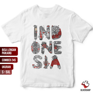 เสื้อยืดแขนยาว ลาย INDONESIA Merdeka 78-02-02- พรีเมี่ยม Combed 24s August 17th Independence Garuda ขนาดใหญ่ ไซซ์ 3XL 4XL 5XL สําหรับเด็ก และผู้ใหญ่