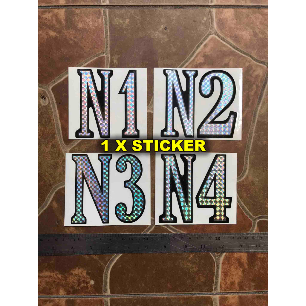 สติกเกอร์เปลี่ยน N4 N3 N2 N1 Nuno Bettencourt กีตาร์ไฟฟ้า 4N Replica Decal สติกเกอร์ Washburn กีตาร์