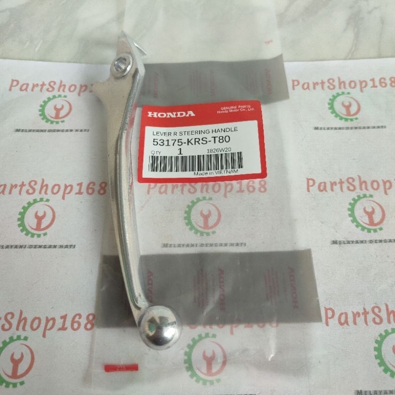 ที่จับเบรคหน้า RIGHT Lever R พวงมาลัย Beat คาร์บูเรเตอร์ Spacy คาร์บูเรเตอร์ Scoopy 53175-KRS-T80