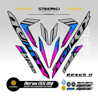 สติกเกอร์ AEROX 155 VVA MOTIF 43 OLD 155 VVA AEROX STICKER Unique AEROX 155 VVA STICKER AEROX 155 VVA STICKER STOCK DECAL LIST POLET Stickerkudecall