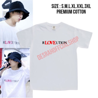 เสื้อยืด ลาย jungkook bts R LOVE UTION สไตล์เกาหลี ไซซ์ s-3xl