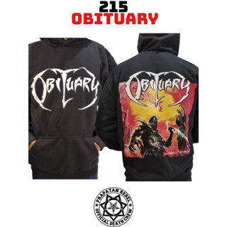 Obituary เสื้อกันหนาว เสื้อฮู้ดดี้ แบบสวมหัว ร็อคพังก์ เพลง PRAPATAN REBEL