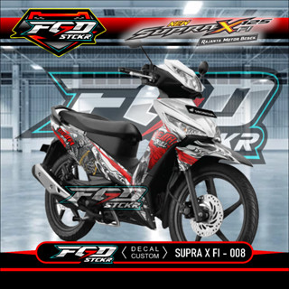 สติกเกอร์ ลายกราฟฟิค Supra X 125 Fi Modif Cool Supra X 125 Fi 008