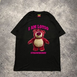 เสื้อยืด TOY STORY LOTSO STRAWBERRY คุณภาพดี สีดํา และสีขาว