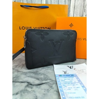 กระเป๋าคลัทช์ มีซิป สําหรับผู้ชาย LV870091 นําเข้า กระจก