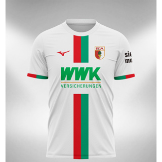 เสื้อกีฬาแขนสั้น ลายทีมชาติฟุตบอล Augsburg 2023 2024