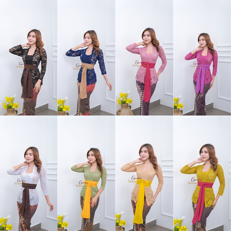แขนยาว Sofia strit Balinese brechinose kebaya (เฉพาะ Kebaya)