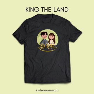 เสื้อยืดผ้าฝ้าย พิมพ์ลายละครเกาหลี King THE LAND DRAMA KIT สไตล์เกาหลี สําหรับผู้หญิง