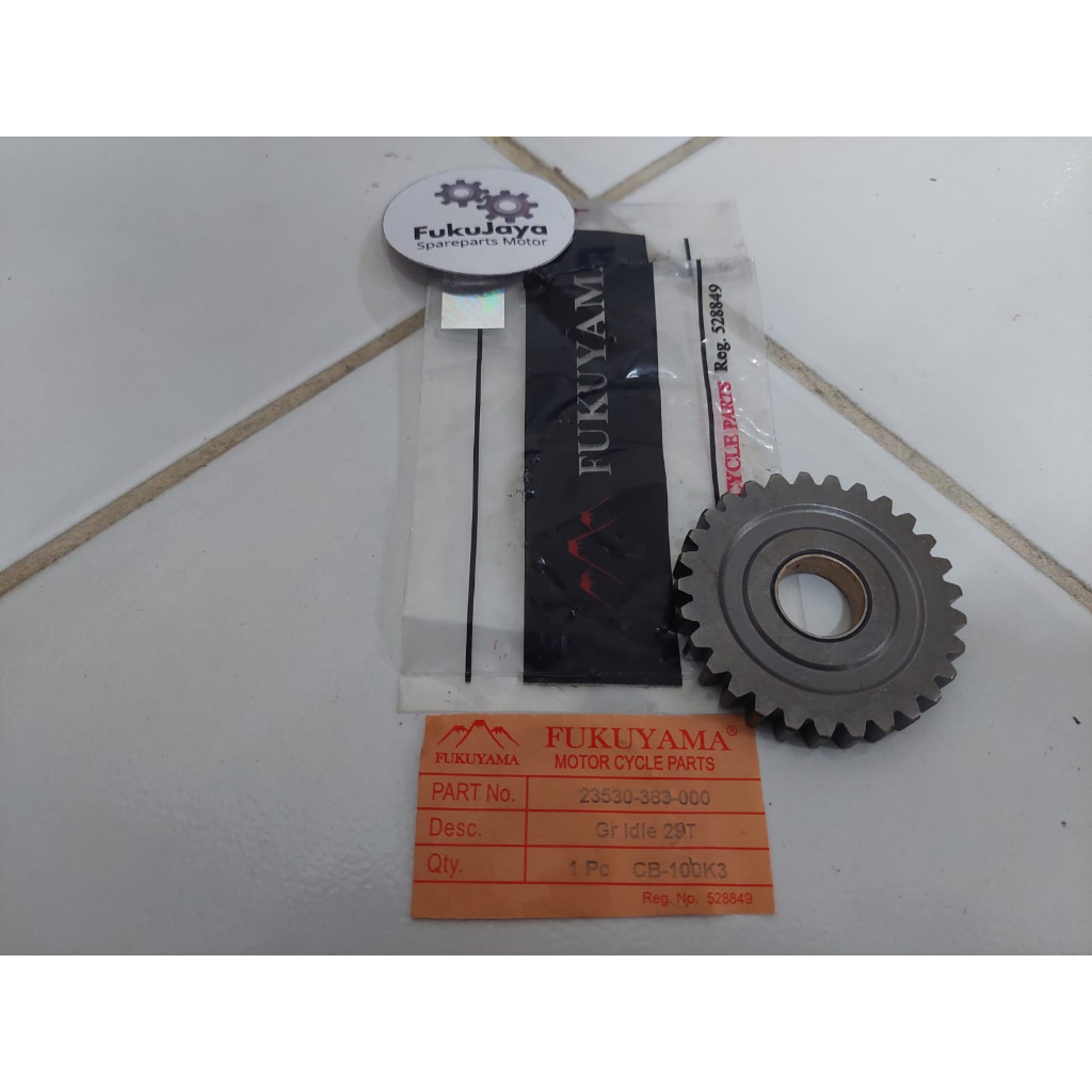 Fukuyama Gear Gir Idle Gigi Slah Selah 29 T Honda CBK3 CB-100-K3 CB 100 K3 CB-100K3 (23530-383-000)